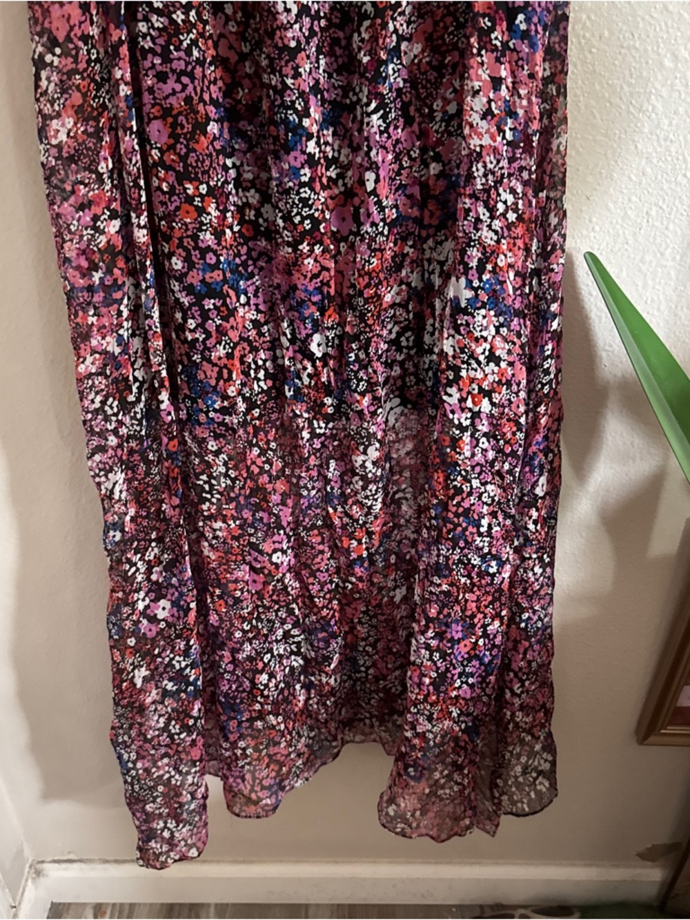 Maje Jehane Floral Silk Maxi Skirt 40 - Picture 9 of 10